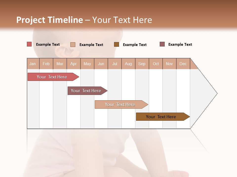 Caucasian Portrait Senior PowerPoint Template