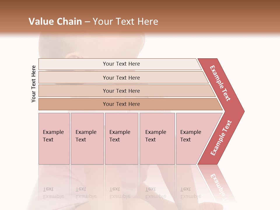Caucasian Portrait Senior PowerPoint Template