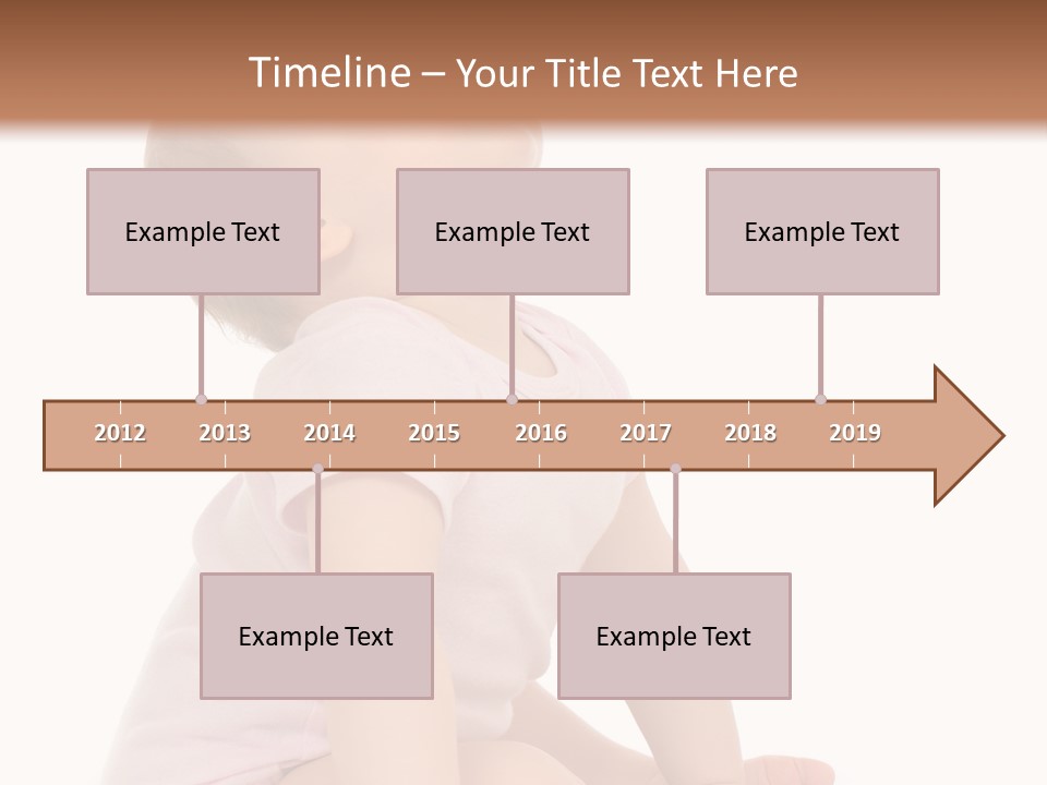 Caucasian Portrait Senior PowerPoint Template