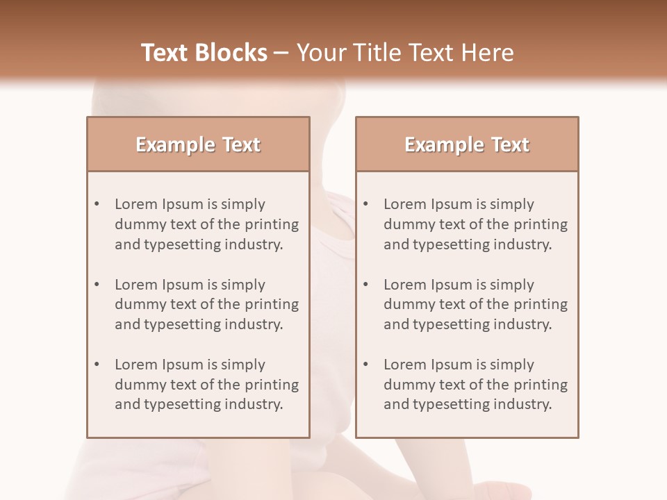 Caucasian Portrait Senior PowerPoint Template