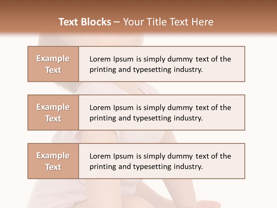 Caucasian Portrait Senior PowerPoint Template