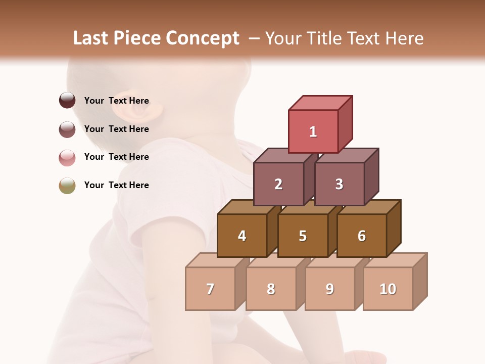 Caucasian Portrait Senior PowerPoint Template