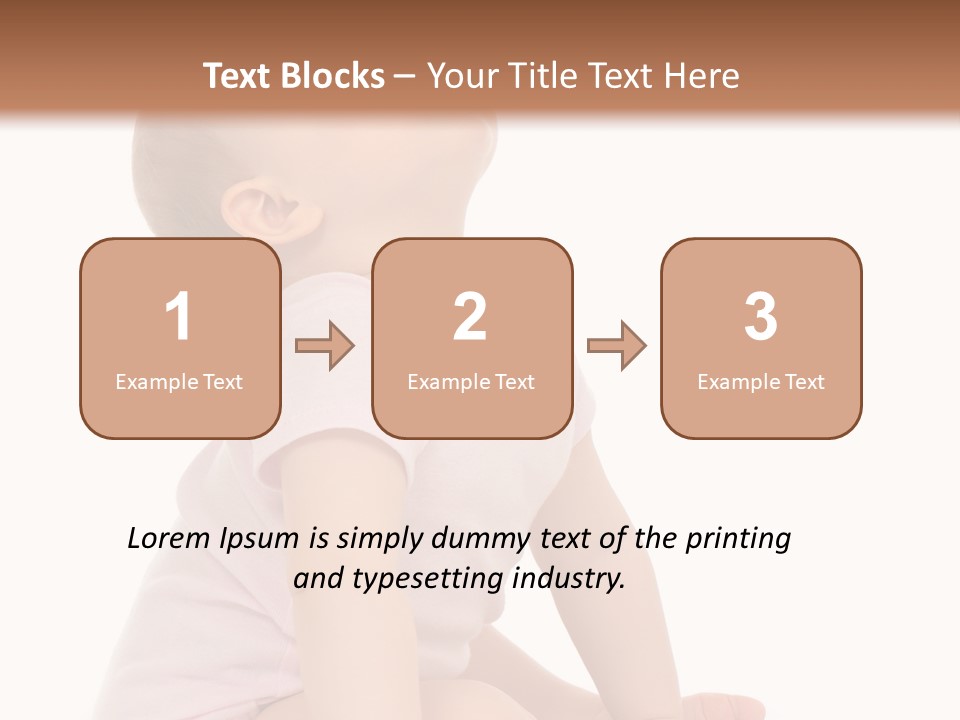 Caucasian Portrait Senior PowerPoint Template