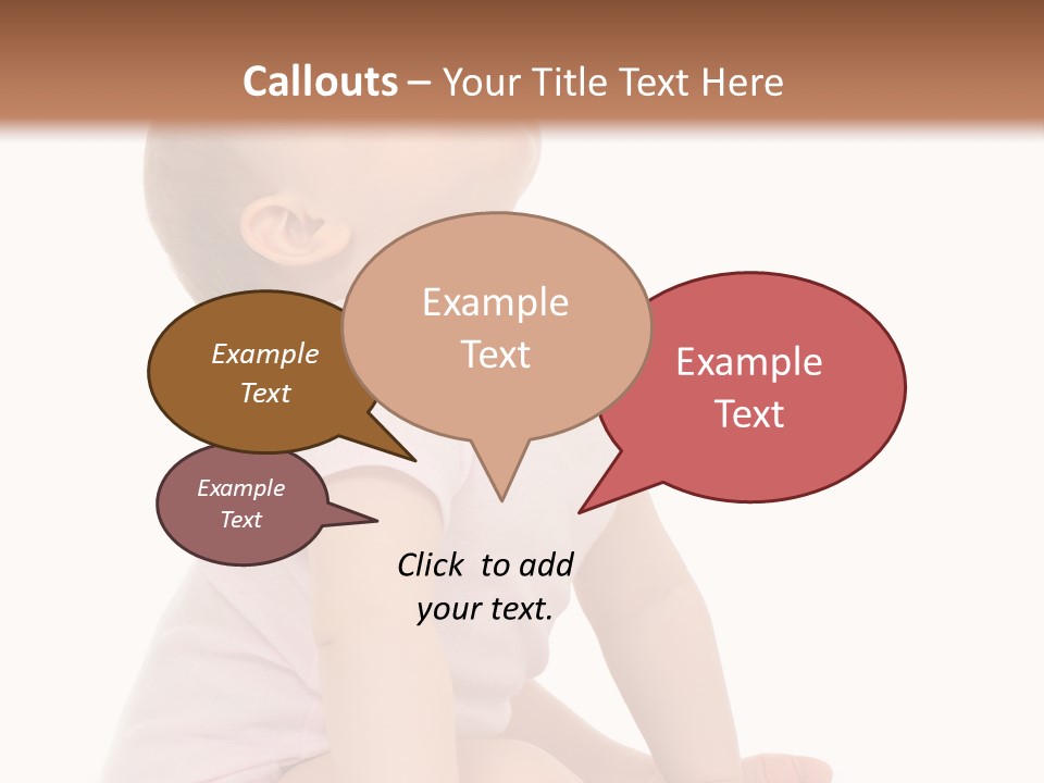 Caucasian Portrait Senior PowerPoint Template