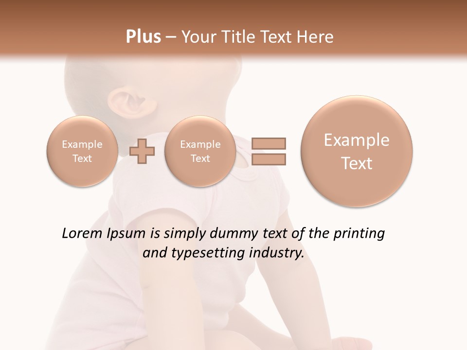 Caucasian Portrait Senior PowerPoint Template