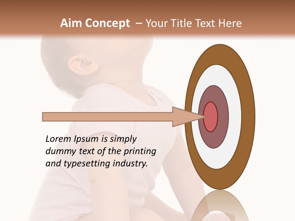 Caucasian Portrait Senior PowerPoint Template