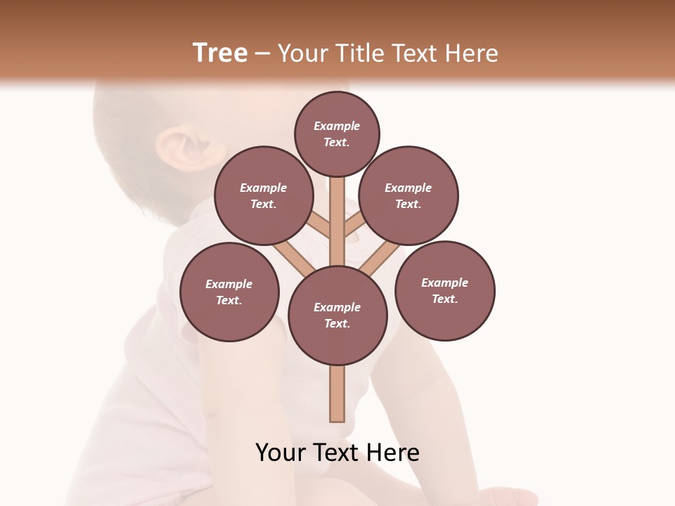 Caucasian Portrait Senior PowerPoint Template