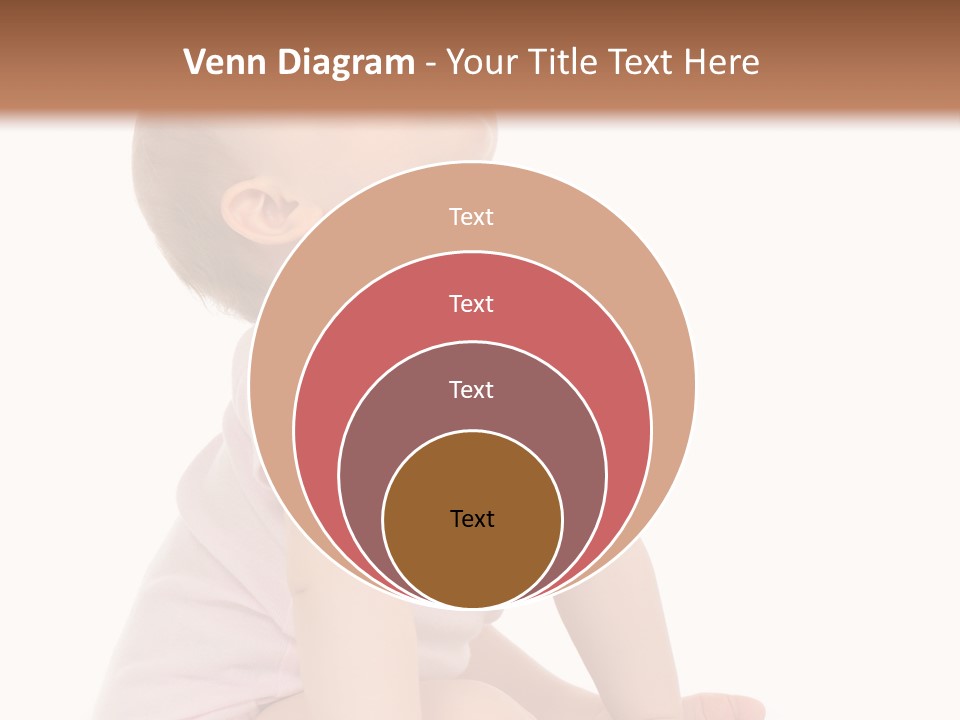 Caucasian Portrait Senior PowerPoint Template