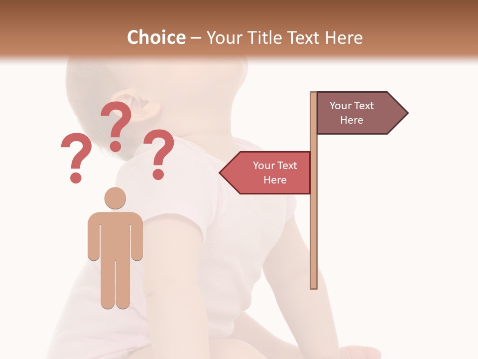 Caucasian Portrait Senior PowerPoint Template