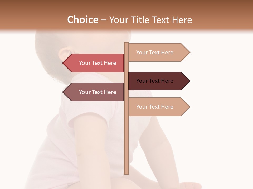 Caucasian Portrait Senior PowerPoint Template