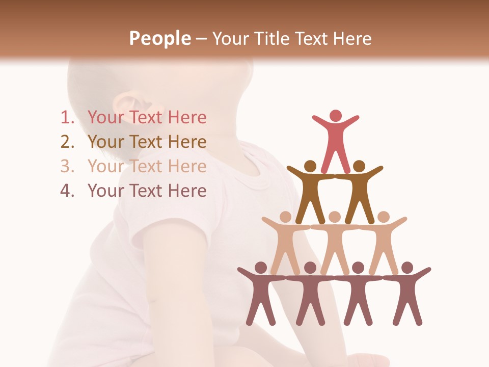 Caucasian Portrait Senior PowerPoint Template