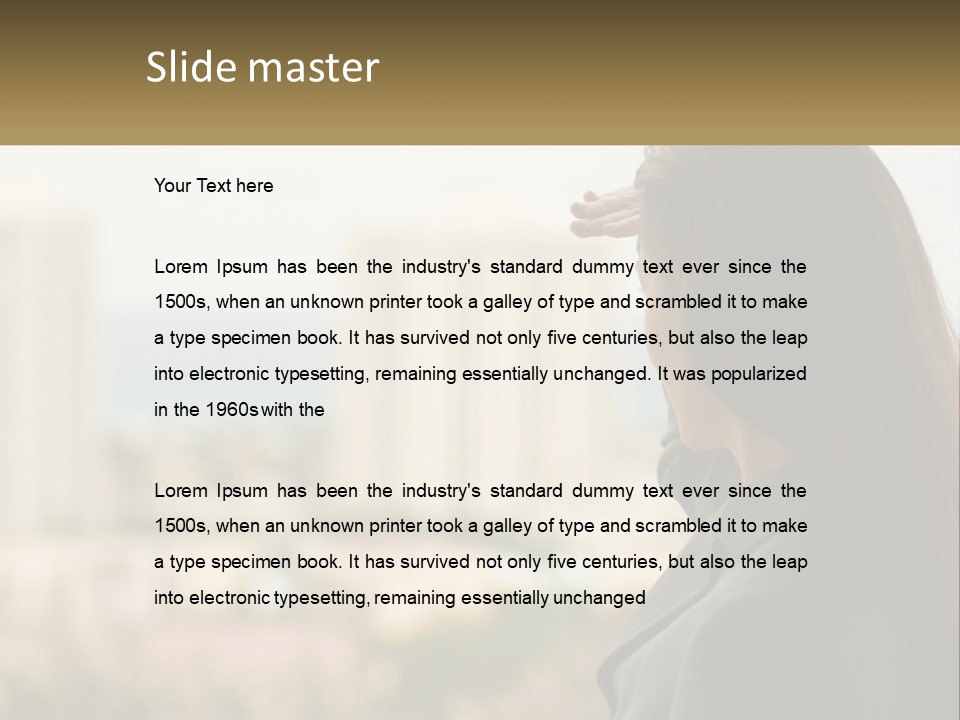 Beach Coast Portrait PowerPoint Template