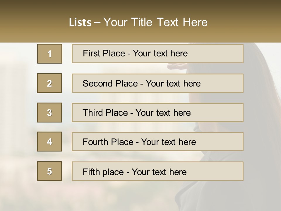 Beach Coast Portrait PowerPoint Template