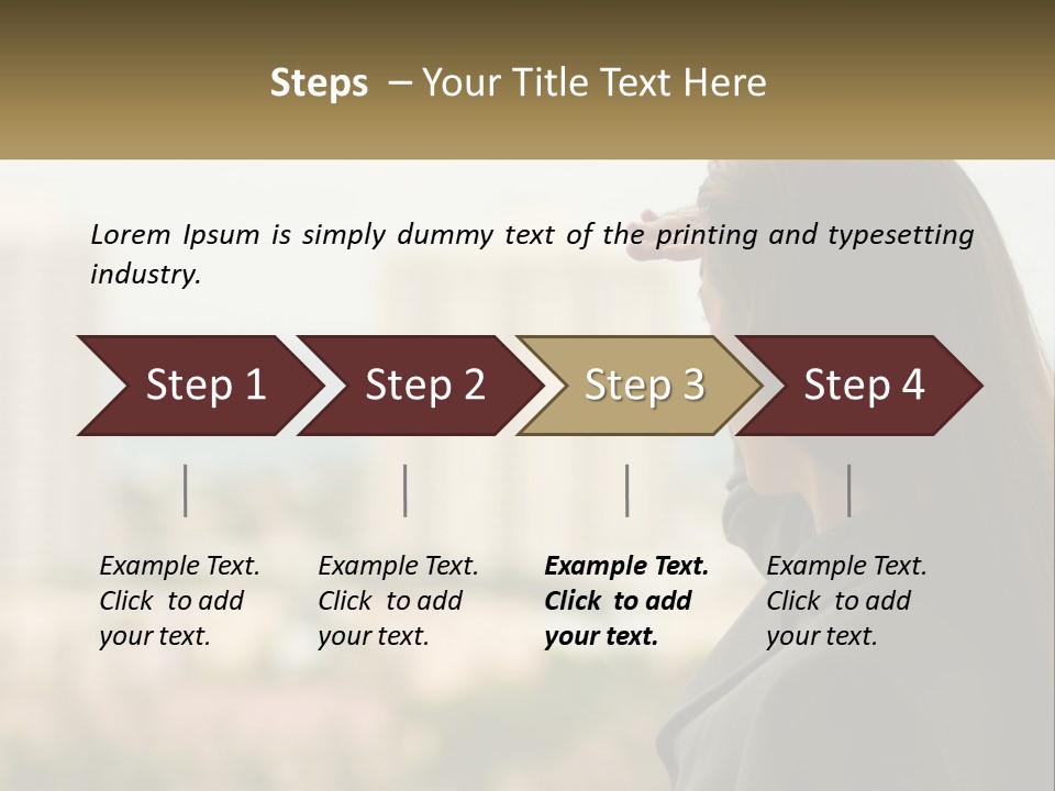 Beach Coast Portrait PowerPoint Template