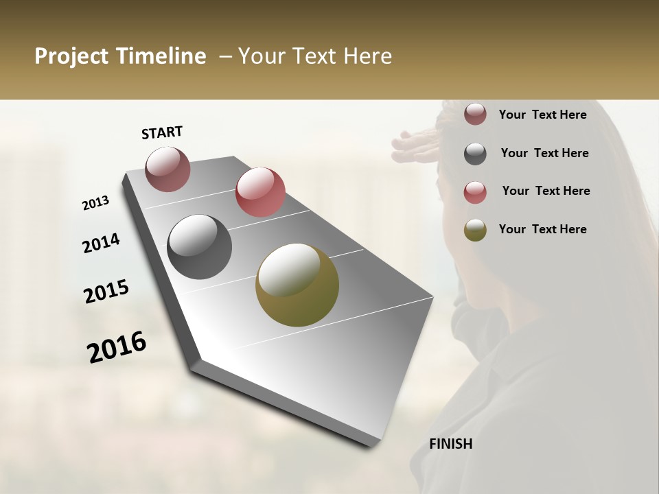 Beach Coast Portrait PowerPoint Template