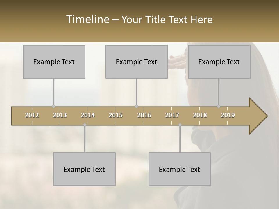 Beach Coast Portrait PowerPoint Template