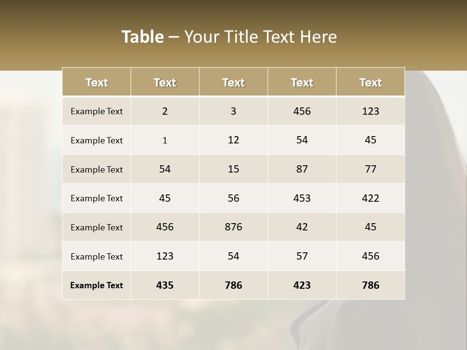 Beach Coast Portrait PowerPoint Template