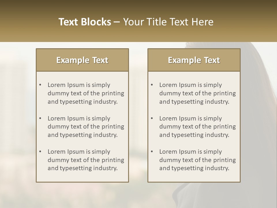 Beach Coast Portrait PowerPoint Template