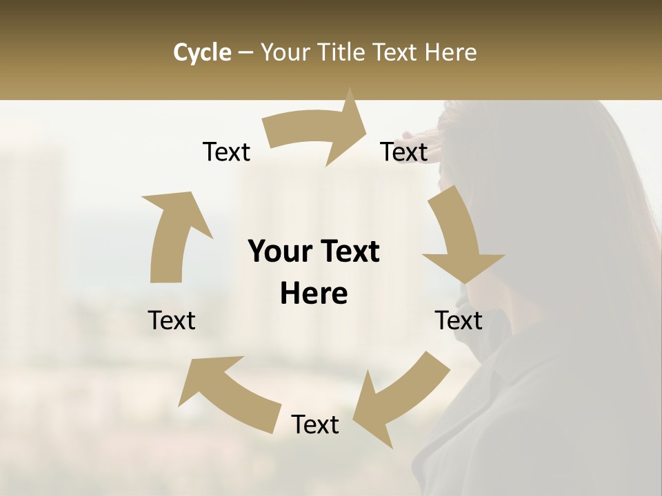 Beach Coast Portrait PowerPoint Template