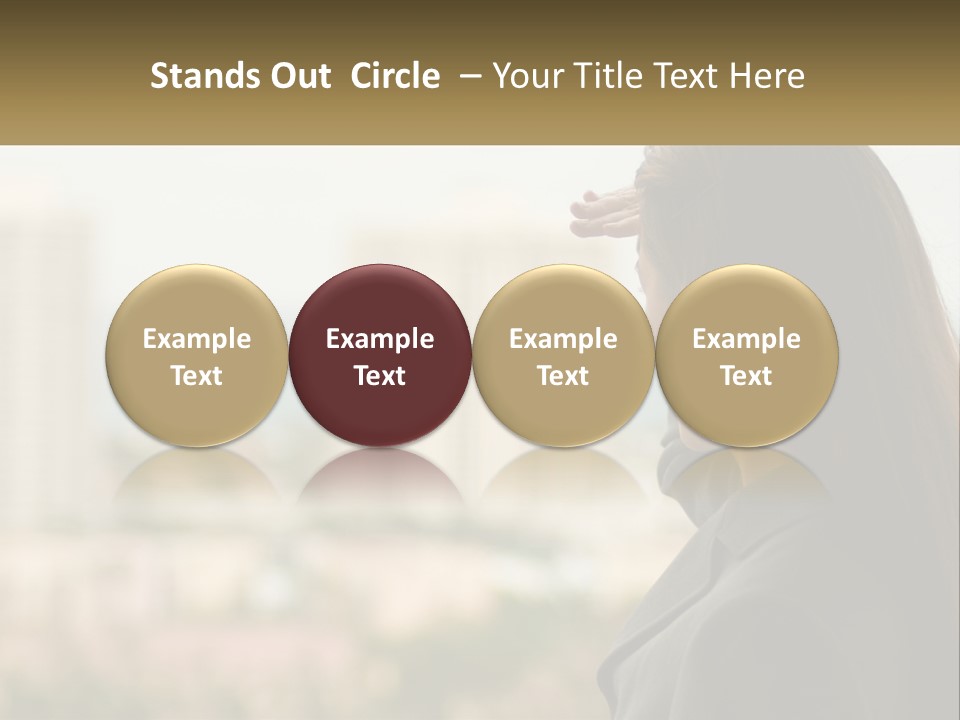 Beach Coast Portrait PowerPoint Template