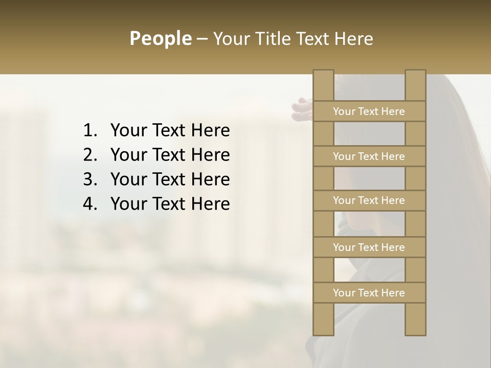 Beach Coast Portrait PowerPoint Template