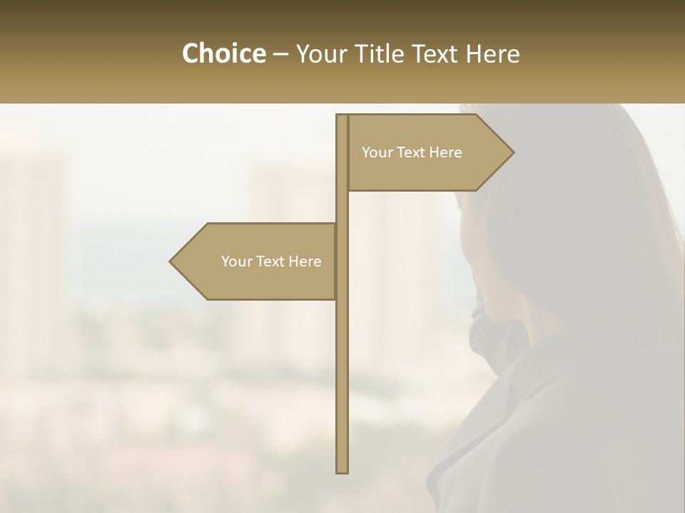 Beach Coast Portrait PowerPoint Template