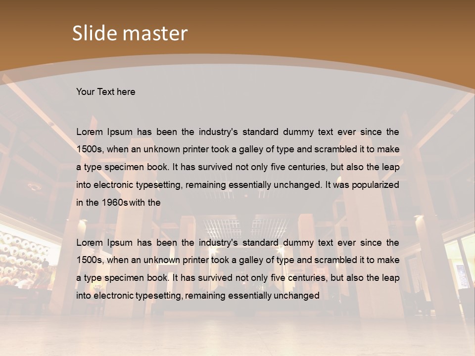 Portrait Coastal Sea PowerPoint Template