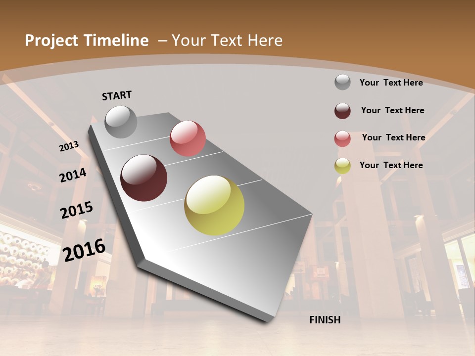 Portrait Coastal Sea PowerPoint Template