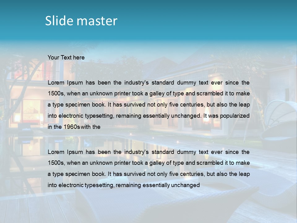 Lifestyle Peaceful Sand PowerPoint Template