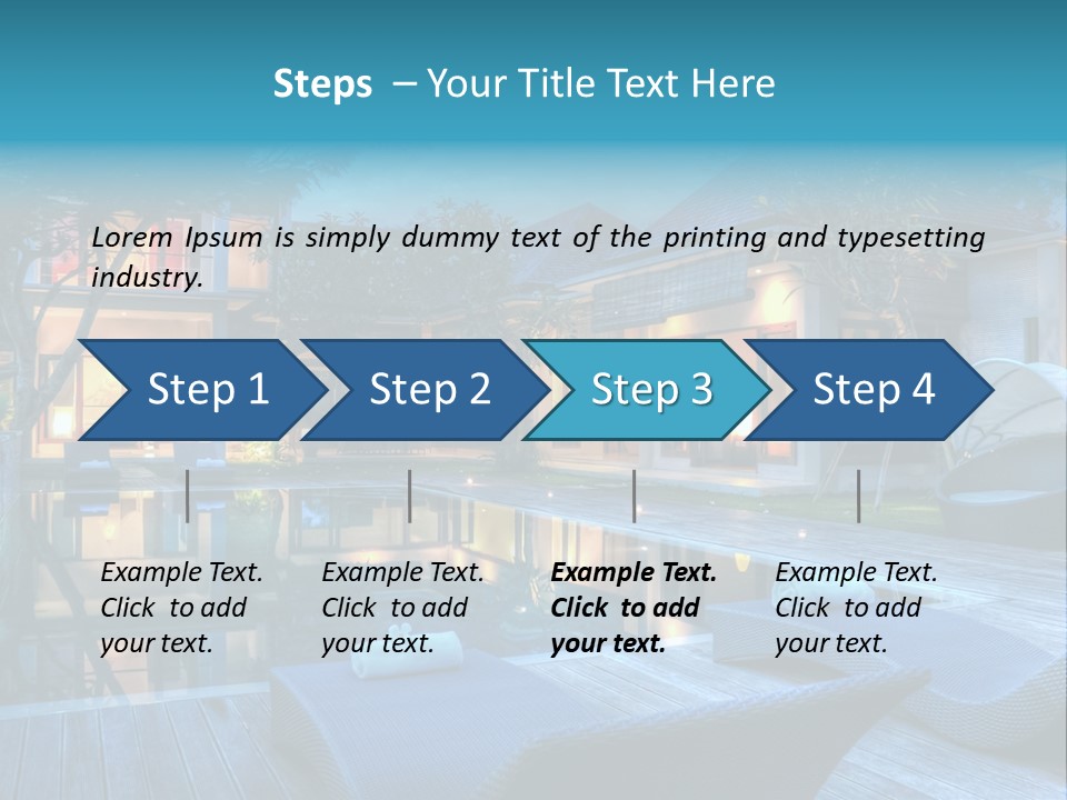 Lifestyle Peaceful Sand PowerPoint Template