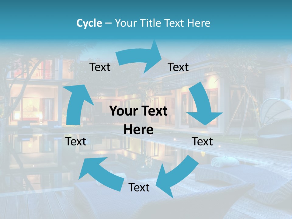 Lifestyle Peaceful Sand PowerPoint Template