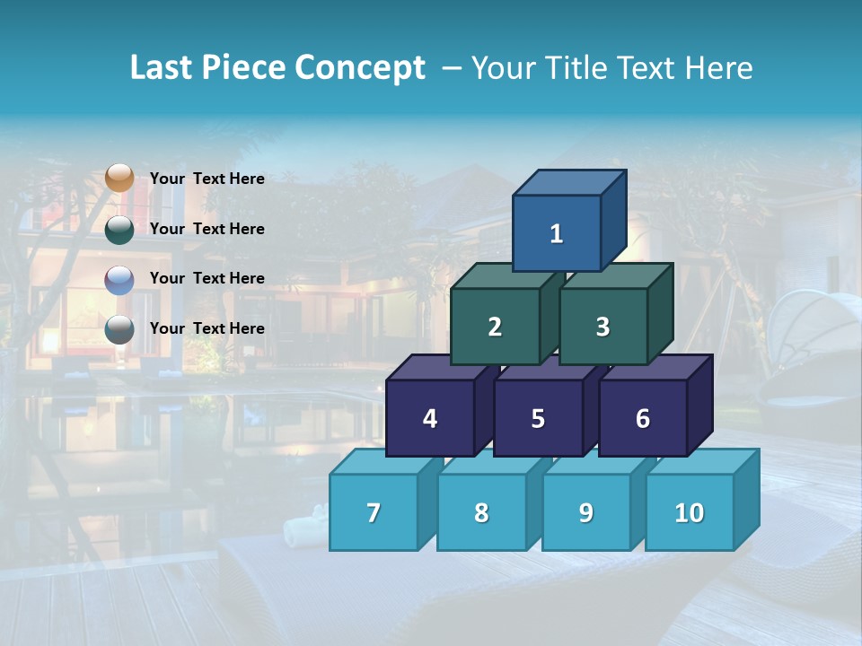 Lifestyle Peaceful Sand PowerPoint Template