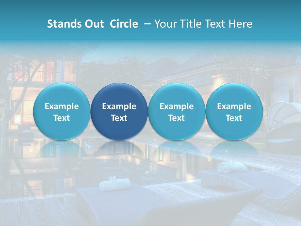 Lifestyle Peaceful Sand PowerPoint Template