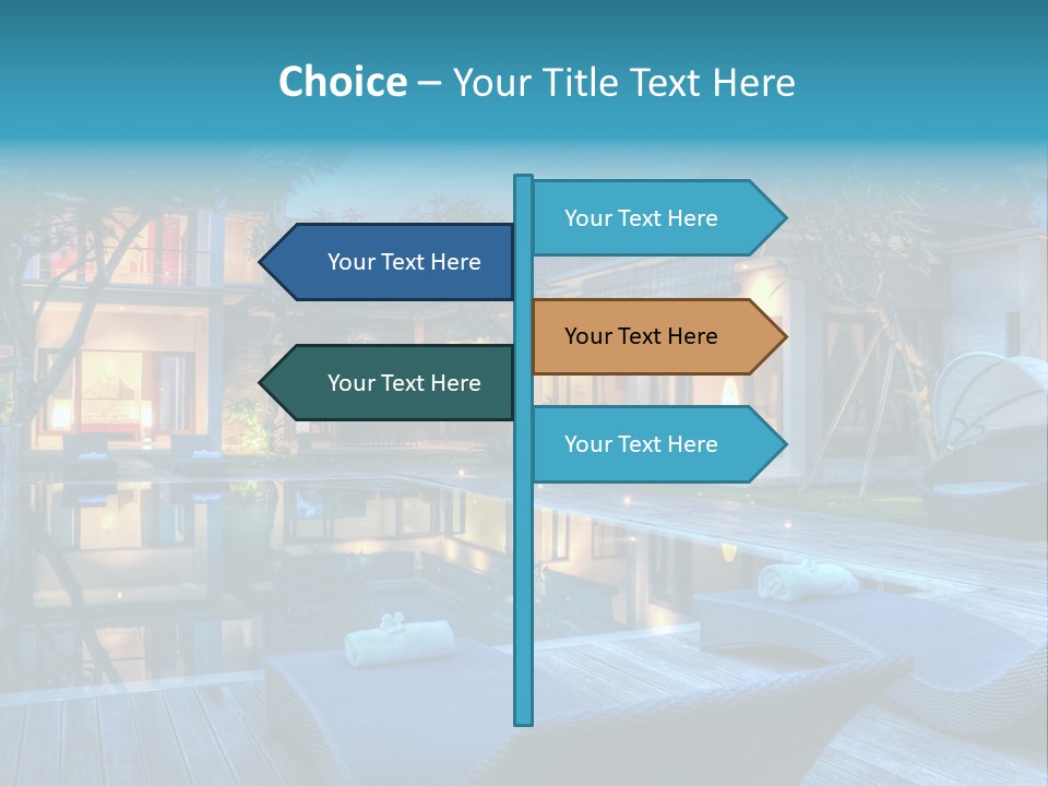 Lifestyle Peaceful Sand PowerPoint Template