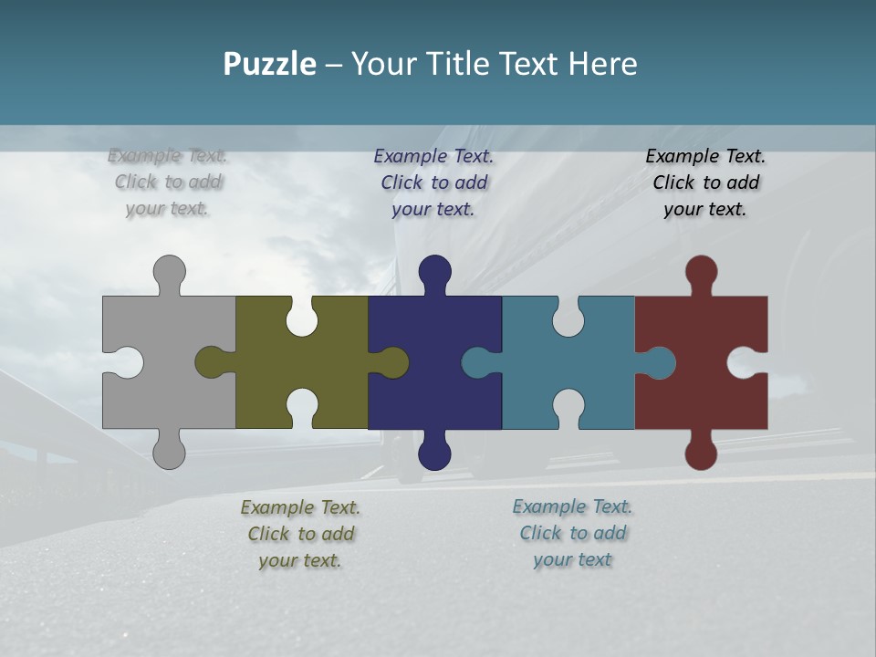 Beach White Lifestyle PowerPoint Template