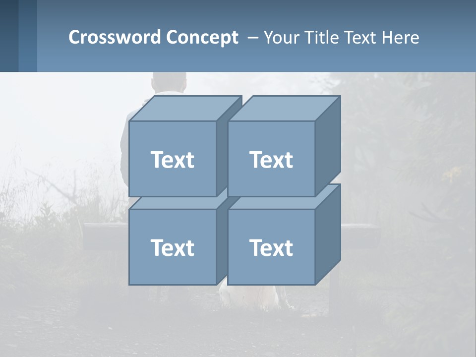 Caucasian Standing Wave PowerPoint Template