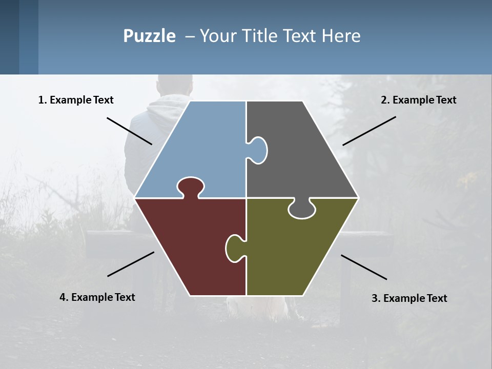 Caucasian Standing Wave PowerPoint Template