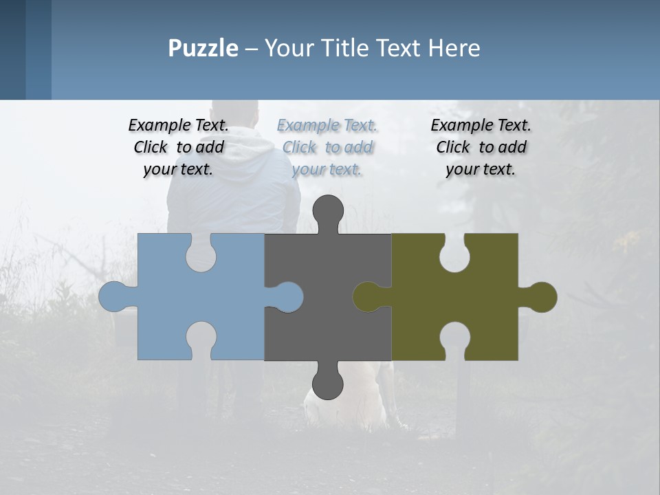 Caucasian Standing Wave PowerPoint Template