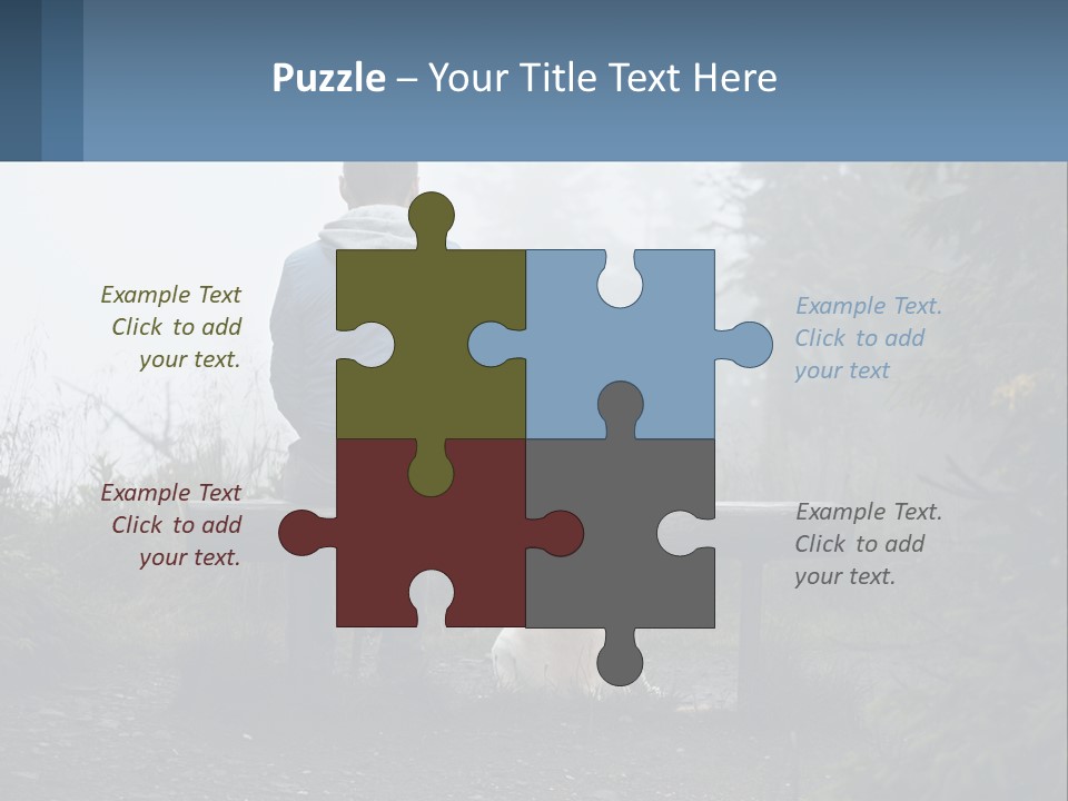 Caucasian Standing Wave PowerPoint Template