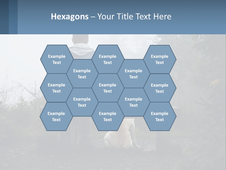 Caucasian Standing Wave PowerPoint Template