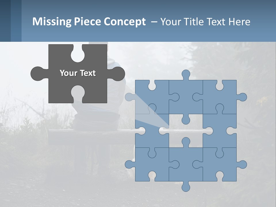 Caucasian Standing Wave PowerPoint Template