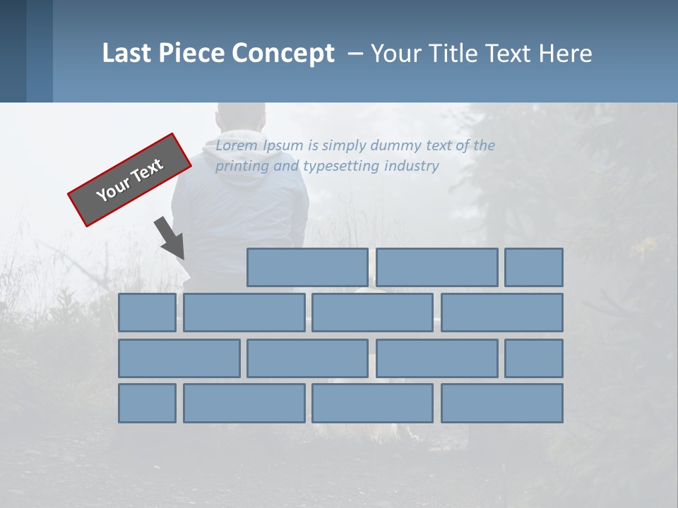 Caucasian Standing Wave PowerPoint Template