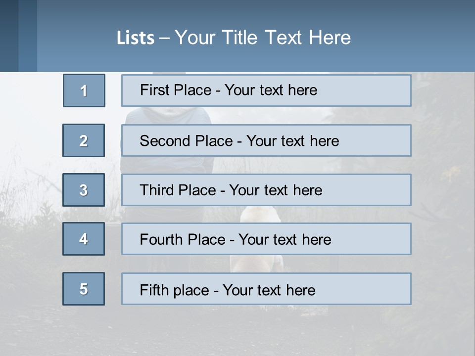 Caucasian Standing Wave PowerPoint Template