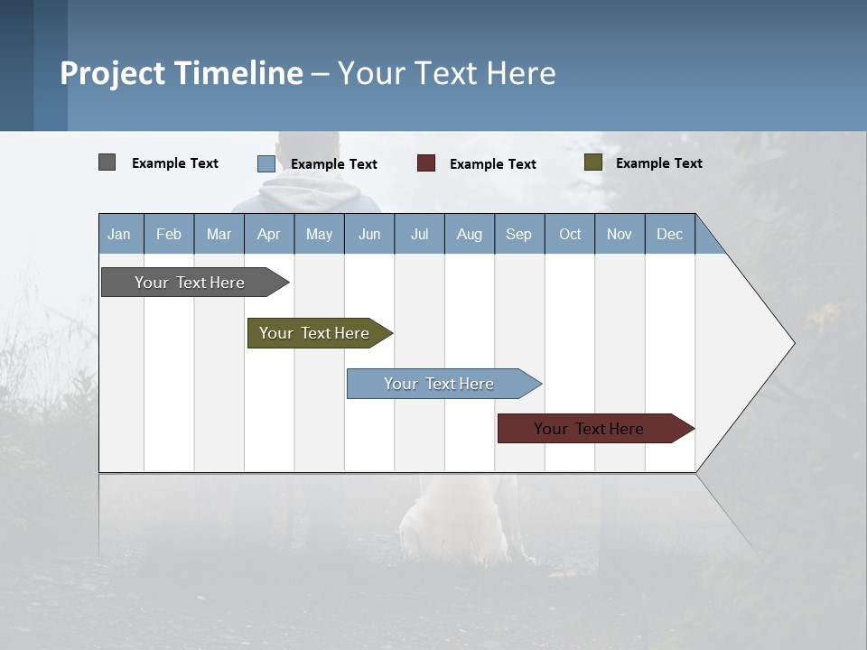Caucasian Standing Wave PowerPoint Template