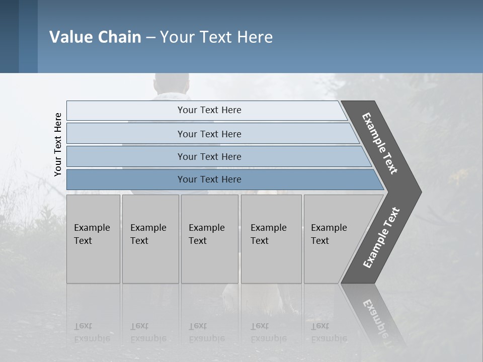 Caucasian Standing Wave PowerPoint Template