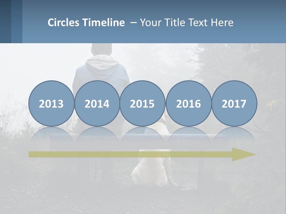 Caucasian Standing Wave PowerPoint Template