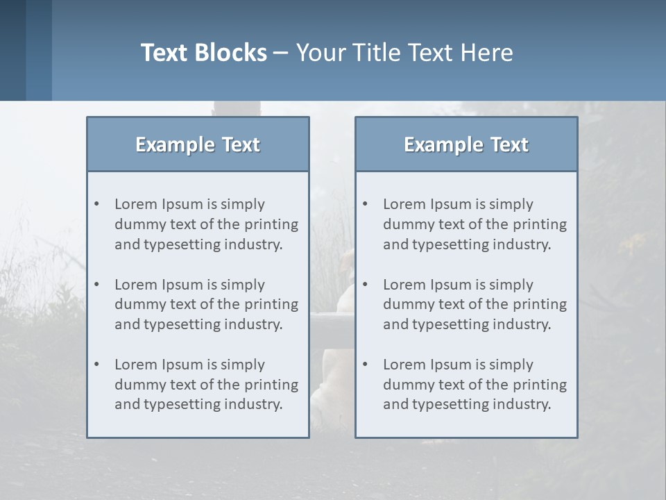 Caucasian Standing Wave PowerPoint Template