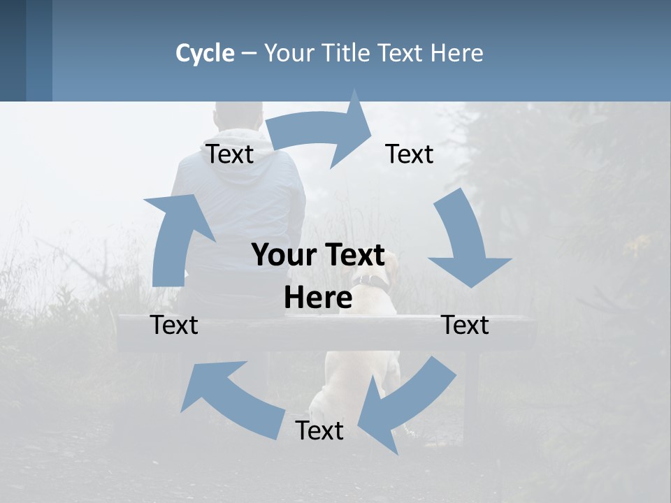 Caucasian Standing Wave PowerPoint Template