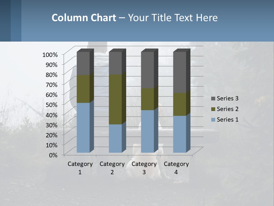 Caucasian Standing Wave PowerPoint Template