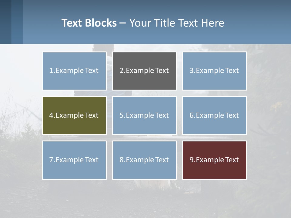Caucasian Standing Wave PowerPoint Template